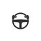 Hands behind wheel icon