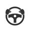 Hands behind wheel icon.