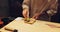 Hands, cooking and wasabi with sushi chef in restaurant for traditional Japanese cuisine or dish closeup. Kitchen