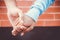 Hands with couple love together, Closeup of loving couple holding hands.