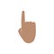 Hands gesture emoji, index pointing up