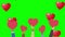 Hands with hearts and red heart shaped balloons rising up. Template for Valentines Day  Mother\\\'s or Women\\\'s Day