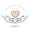 Hands holding heart - charity or philanthropy, donation help concept