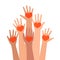 Hands holding a heart symbol. Concept of charity and donation. Give and share your love to people. Friendship, unity, help,