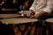 Hands musician playing the timpani