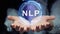 Hands show round hologram NLP