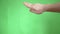 Hands touch gestures green screen