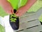 Hands Tying Shoelaces on Soccer Football Cleats