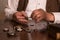 Hands of a Victorian watchmaker