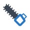 Handsaw glyph colour vector  icon