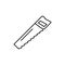 Handsaw tool icon. Simple line, outline vector of construction tools icons for ui and ux, website or mobile application