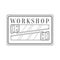 Handsaws In Square Frame Premium Quality Wood Workshop Monochrome Retro Stamp Vector Design Template
