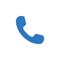 Handset related vector glyph icon.