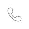 Handset Related Vector Line Icon.