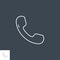 Handset Related Vector Line Icon.