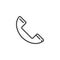 Handset telephone line icon