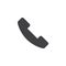 Handset telephone vector icon