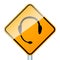 Handsfree road sign isolated