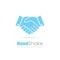 Handshake abstract business logo