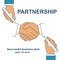 handshake as symbol of partnership