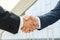 Handshake between business partners