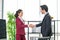 Handshake business partners. partnership in business concept