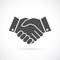 Handshake business vector icon