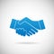 Handshake Cooperation Partnership Icon Symbol Sign Vector Illustration