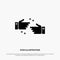 Handshake, Done, Ok, Business solid Glyph Icon vector