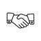 Handshake Friendship Partnership Minimalistic icon