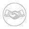 Handshake Icon, Business Partner, Partnership, Success