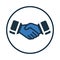 Handshake Icon, Business Partner, Partnership, Success
