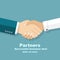 Handshake men and women. Handshake of business people partners b