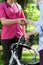 Handshake between nurse and disabled