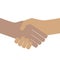 Handshake people shake hands pictogram isolated on white background