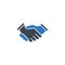 Handshake related vector glyph icon