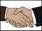Handshake of two businessmen