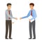 Handshake. Two businessmen want to shake hands. Cooperatio
