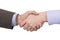 Handshake of two successful businesspeople