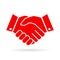 Handshake vector business icon