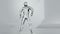 Handsome 3d male Biker dancing Hip Hop, glass. loop animation, 3d