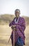 Handsome maasai warrior in his full traditional outfit