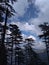 A handsome rare view of white clouds in the sun in blue sky