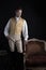 A handsome Regency gentleman wearing a gold waistcoat