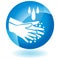 Handwashing Soap Cleanng Hands Button