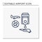 Handwashing station line icon