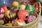 Handwoven rattan decorative wicker balls