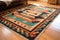 handwoven tribal indian dhurrie rug with fine details