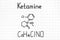 Handwriting Chemical formula of Ketamine