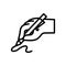 Handwriting Icon, vector